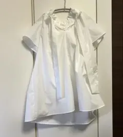 PLST 半袖ブラウス ホワイト