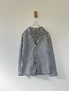 PASSIONE　パシオーネ　ストライプ　スキッパーシャツのサムネイル