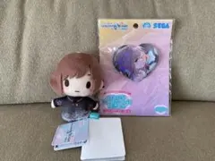 プロジェクトセカイ　ふわぷちマスコット キラキラビックハート型缶バッジ　東雲絵名