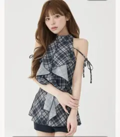 Darich アメスリフリルショルダーリボンコンビネゾン FL