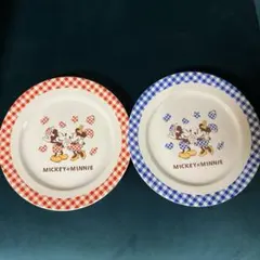 ミッキー・ミニー 陶器皿 2枚セット　新品未使用