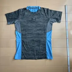 UNDER ARMOR Tシャツ YXL 160 ブルー×グレイ