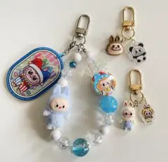 ラブブ　ビーズストラップ　3点セット