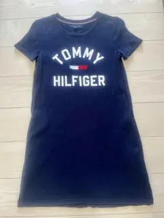TOMMY HILFIGER ネイビー 半袖ワンピース