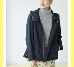 【撥水加工・花粉ガード】ライナー付きマウンテンパーカー　ロペピクニック　38