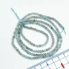 【現品限り】天然石 アクアマリン ラウンドカット 水色 1連 素材