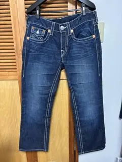 TRUE RELIGION ダークブルー ストレートジーンズ
