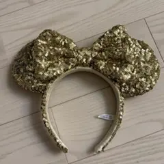 ディズニーランド　ディズニーシー　ミニーカチューシャ スパンコール