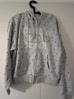 Common Gull Products ドット柄 ジップアップパーカーのサムネイル