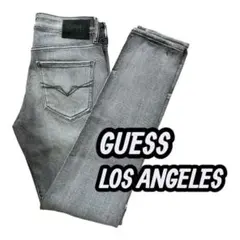 【美品】✨GUESS LOS ANGELES スキニーデニム ダメージ加工のサムネイル