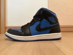AIR JORDAN 1 MID BLACK/ROYAL BLUE