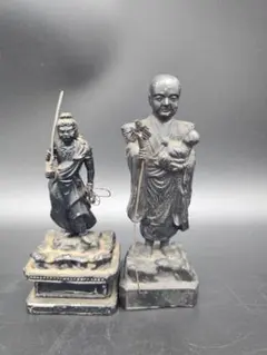 阿吽像 仁王像 2体セット 金剛力士像 仏像 骨董品 A140 - メルカリ