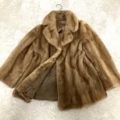 SAGA MINK サガミンク 銀タグ 女優襟 パステルミンク ファーコート