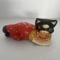 新品、横にいないと、寝れない位、依存になる位、神社で眠る猫、手作り