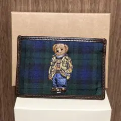 ポロベア　カードケース　ブラックウォッチ　ラルフローレン　チェック