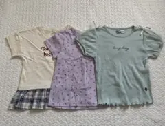 110 女児 半袖Tシャツ セット 新品 まとめ売り