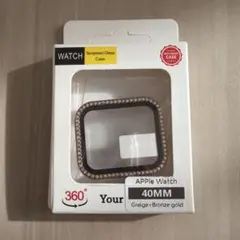 Apple Watch 40mmケース Greige x Bronze gold