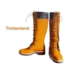 Timberland ティンバーランド ロングブーツ 6.5M 履き口ダメージ