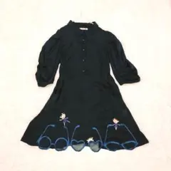 アルベロベロ、オレポレブラ 刺繍 黒色ロングワンピース　未使用 2026年最新】Alberobello レディース ロングワンピースの人気アイテム