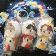 ミセスグリーンアップル　からあげクン　ぬいぐるみキーチェーン　3個