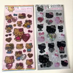 キラキララインストーンシール　ハローキティ 日焼け　ゼブラ　サンリオ