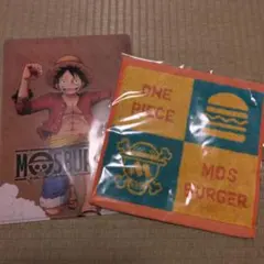 ONE PIECE MOS BURGER クリアファイルとタオルセット