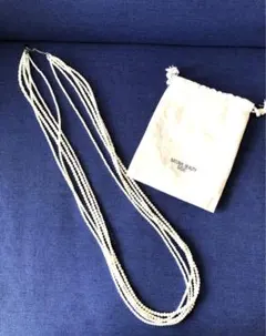 NATURAL BEAUTY BASIC 5連パールネックレス　専用袋入り