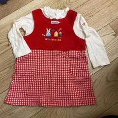 ミキハウス ワンピース ジャンパースカートセット