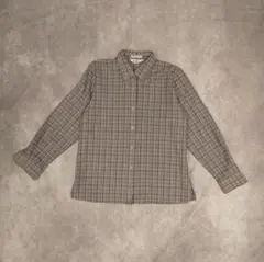 New Rock ウォッシャブルウール シャツ M チェック柄 シック 00sのサムネイル