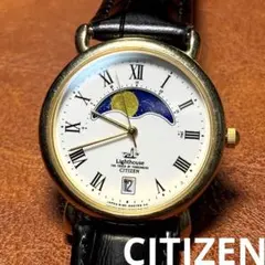 美品 1991年製 CITIZEN シチズン ライトハウス ムーンフェイズ 美品 1991年製 CITIZEN シチズン ライトハウス ムーンフェイズ - メルカリ