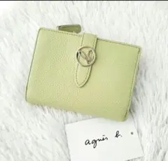 希少美品✨agnes b.　折り財布　アニエスベー　グリーン系のサムネイル