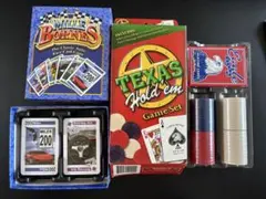 Mille Bornes & Texas Hold'em Game Set