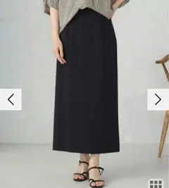 B品 コムサイズム　ポリエステルツイル ナロースカートNo.9