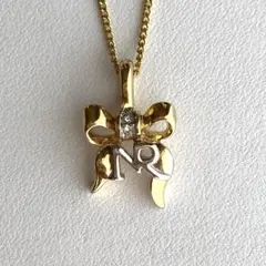 Nina Ricci リボンモチーフ ネックレス ゴールドカラーのサムネイル