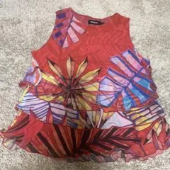 Desigual. 花柄 ノースリーブチュニック XL