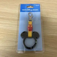 【新品未使用】ディズニー　リゾラ　ミッキー　つり革　 キーチェーン　カラビナ