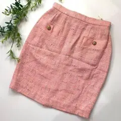 renomaレノマ タイトスカート ピンク　38 日本製　昭和レトロのサムネイル