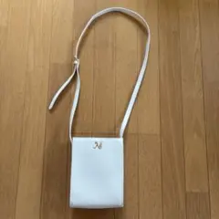 ホワイト スクエア ショルダーバッグのサムネイル