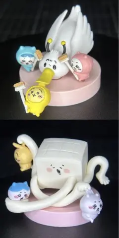 ちいかわ　討伐シーンフィギュア2種セット(でかい鳥，豆腐擬態型)