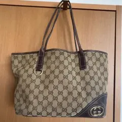 GUCCI トートバッグ ベージュ ブラウン