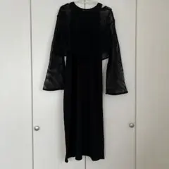 GU ブラック ロングワンピース