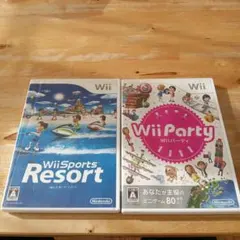 wii　Wii PartyとWii SportResort　2本セット