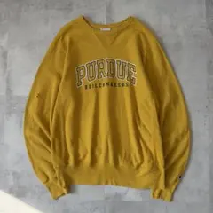 champion チャンピオン　リバースウィーブ　スウェット　前V　マスタード