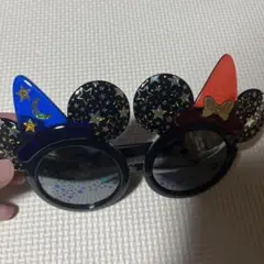 ミッキー型サングラス 星と月のデザイン