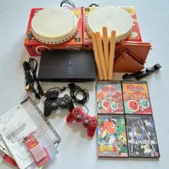 動作確認済み PlayStation 2 本体 太鼓の達人 タタコン2セット