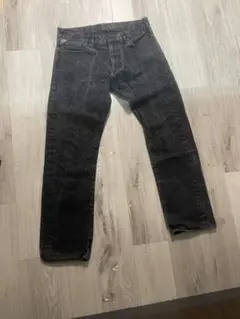 ダメージ加工 ブラック デニム