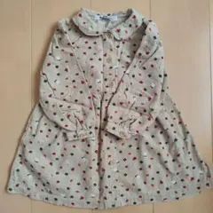 familiar 総柄　コーデュロイ長袖 ワンピース 100cm　チュニック