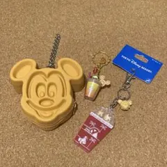 ディズニー ミッキー パークフード キーホルダー 3個セット