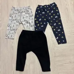 【90サイズ、100サイズ】レギンス3点セット