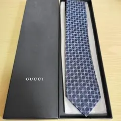 GUCCI インターロッキングG ネクタイ GG 総柄 幾何学模様 高級 光沢